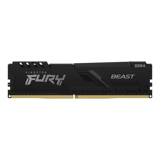 Kingston FURY 16GB DDR4 3200MT/s Memory, DIMM, Beast Black | KF432C16BB/16