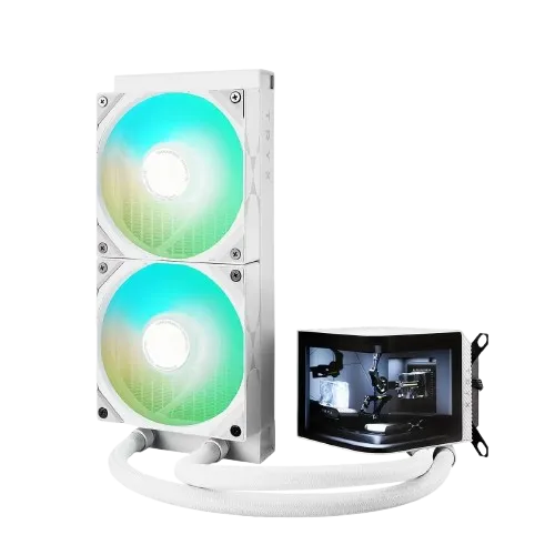 TRYX PANORAMA ARGB 240 White L-shaped AMOLED Screen