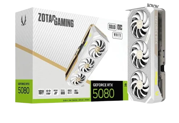 ZOTAC GAMING GeForce RTX 5080 SOLID OC White Edition