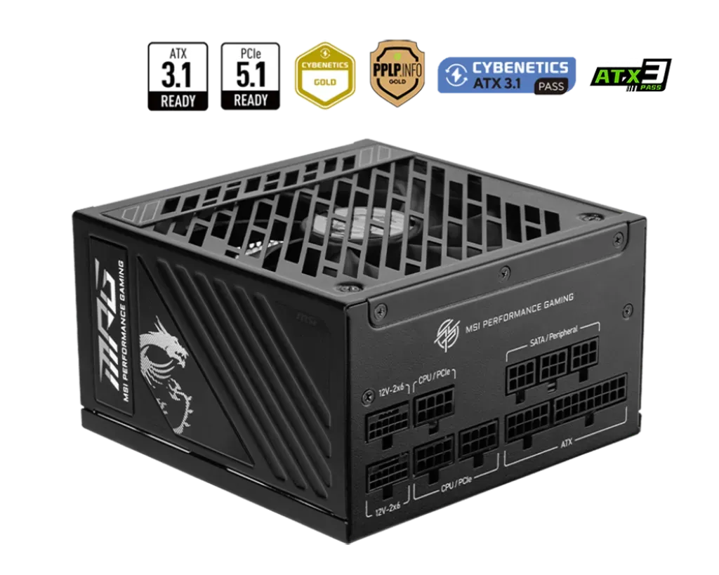 MSI MPG A1000GS Fully Modular 1000W  80 PLUS Gold