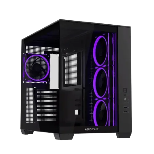 ASUS A32 PLUS Mid-tower ATX Black Case, Panoramic Design, Tempered Glass