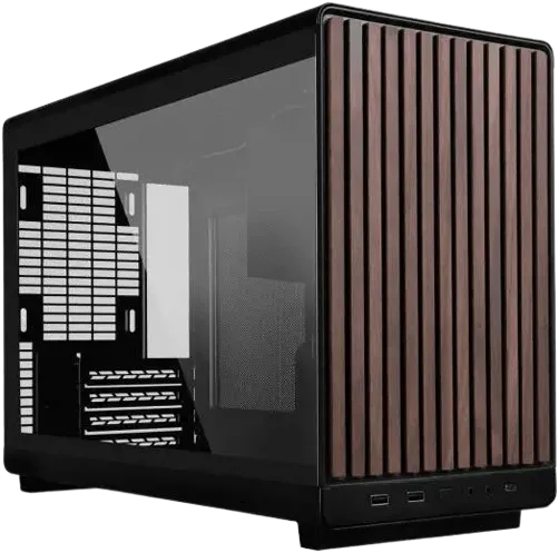 Lian Li A3-26.3L Micro Form Factor Chassis - Wood Front & Side Tempered Glass Panel - Supports 360mm AIO-Modularity Design for M-ATX, ITX Motherboard-DAN Cases