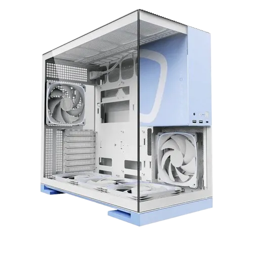 Geometric Future Model 5 White & Blue ATX Tower Case