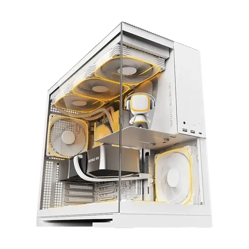 Geometric Future Model 5 White Mid-Tower Case