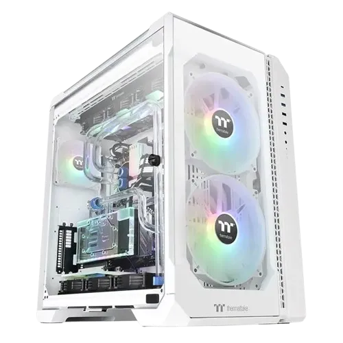 Thermaltake View 51 Tempered Glass ARGB Edition Full-Tower Chassis - Snow White Edition