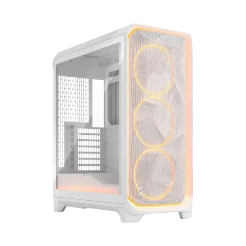Fractal Meshify 3 Ambience Pro RGB White TG Clear Tint Computer Case