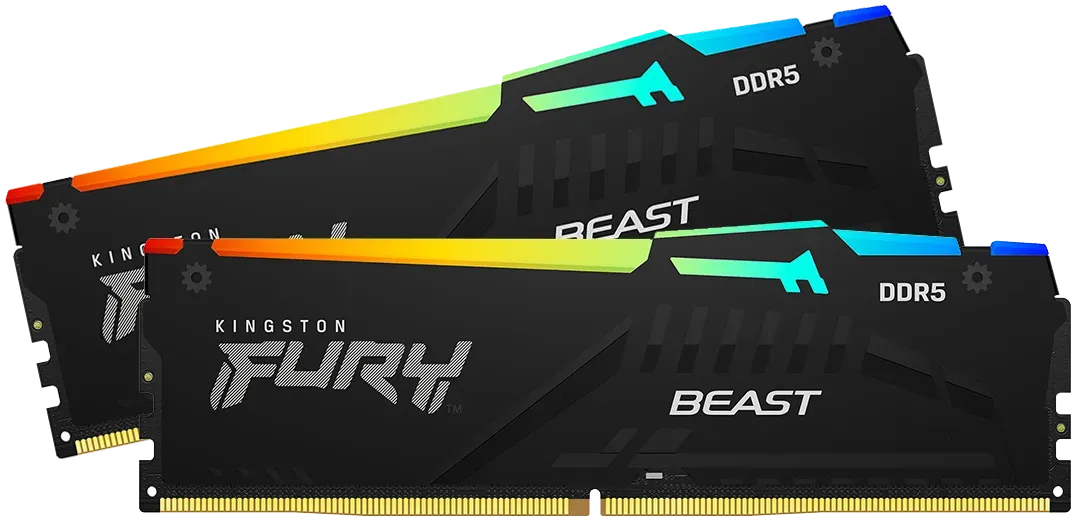 Kingston FURY Beast RGB EXPO 64GB 6000MT/s DDR5 CL30 Desktop Gaming Memory Kit of 2