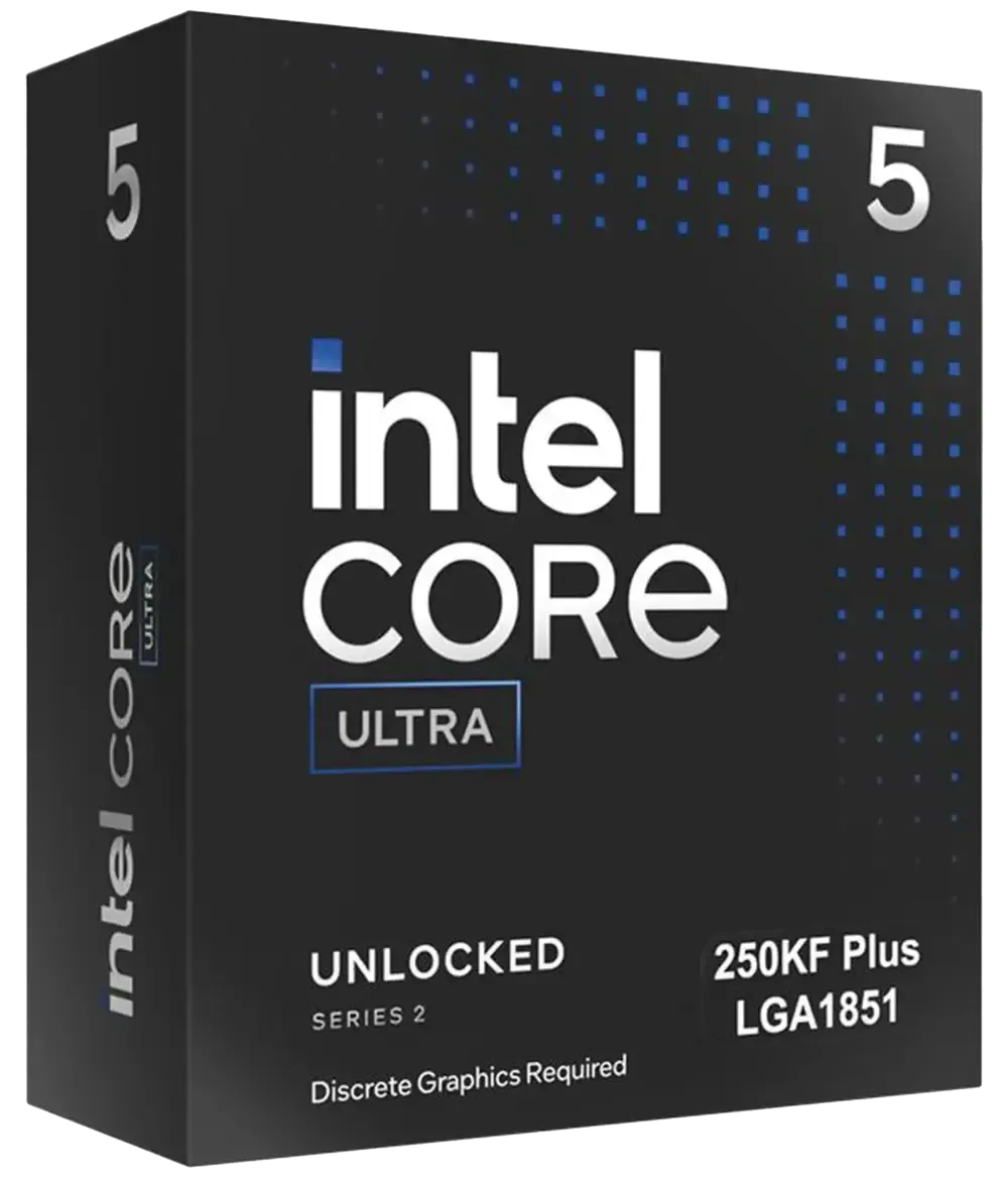 Intel Core Ultra 5 250KF Plus Desktop Processor, 18 Cores, Up to 5.3GHz, LGA1851, Unlocked