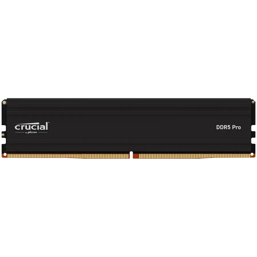 Crucial Pro OC 16GB DDR5 Gaming Desktop Memory, 6000 MHz, CL36, Intel XMP 3.0 & AMD EXPO Profile | CP16G60C36U5B
