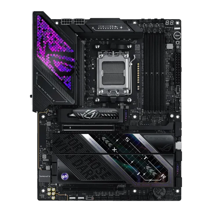 ASUS ROG Strix X870E-E Gaming WiFi 7 NEO AMD Ryzen AM5 ATX Motherboard, DDR5 4-Slot, PCIe 5.0, Dolby Atmos, AI Gaming, ASUS AIO Q-Connector, WiFi 7 | 90MB1P20-M0EAY0