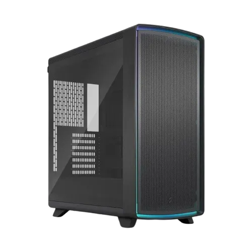 Fractal Design Summit Ambience Blackout TG Light Tint ATX Mid-Tower Case, 3x 140mm Fans, ARGB, Reverse-MOBO Ready | FD-C-SUM1A-06