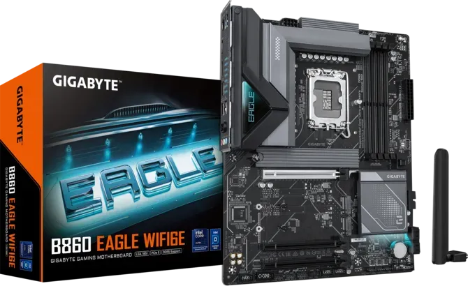GIGABYTE B860 EAGLE WIFI6E LGA 1851 ATX Gaming Motherboard | B860 EAGLE WIFI6E