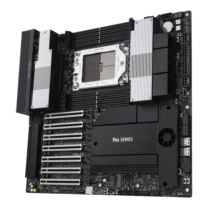 Asus Pro WS WRX90E-SAGE SE AMD sTR5 EEB Workstation Motherboard, AMD WRX90 Chipset, 8x DIMM DDR5 / 2048GB Max Memory | 90MB1FW0-M0EAY0