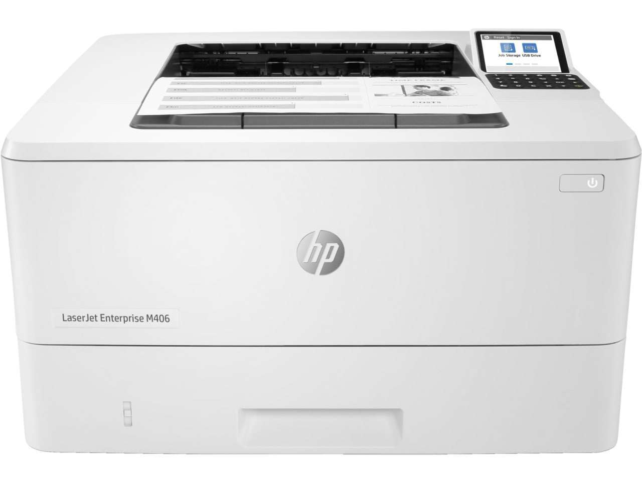 HP LaserJet Enterprise M406dn Printer, Color Touchscreen Display, Up to 42ppm Print Speed, Auto Duplex Printing