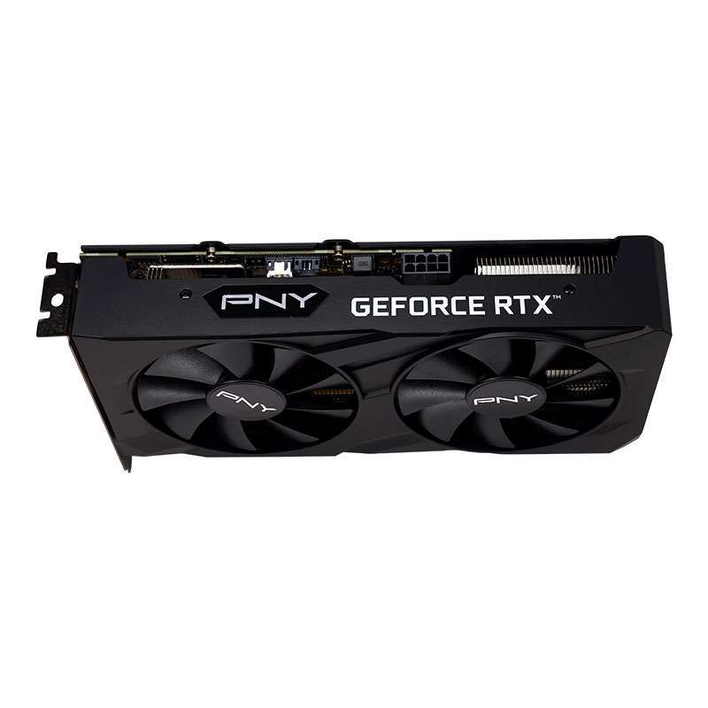 PNY GeForce RTX 3050 Verto Graphics Card, Dual Fan, 8GB GDDR6 128-Bit Memory, 2560 CUDA Cores, 1552MHz Clock, DisplayPort X3, HDMI X1 | VCG30518DFBPB1