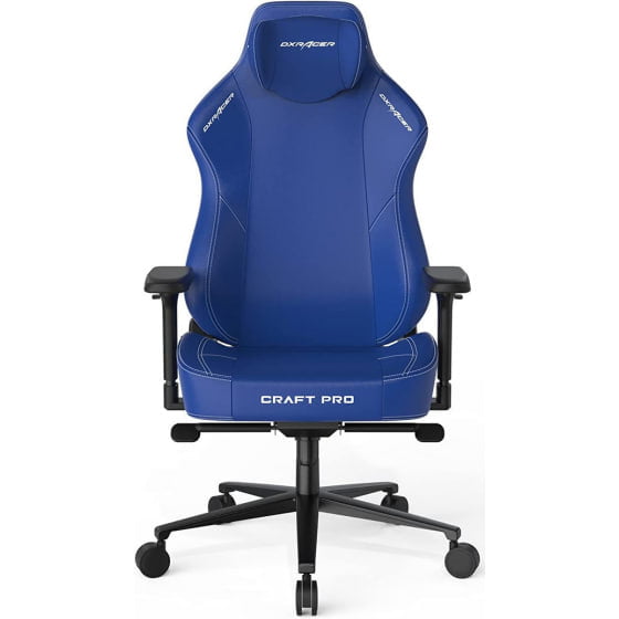 DXRacer Craft Pro Classic - Indigo, 2D Integrated  Lumbar Support, 4D Armrests, Adjustable Recline with Cooling Gel Foam Pillow, Standard | CRA-PR001-I-H1