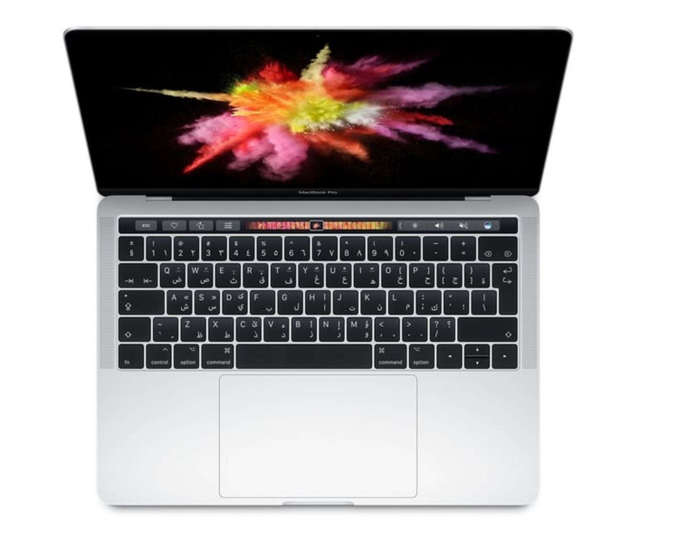 Renewed Apple MacBook Pro 2017 13" ,touch bar, Retina display ,Intel Core i5 ,8GB RAM, 256 SSD ,Mac OS ,En Keyboard