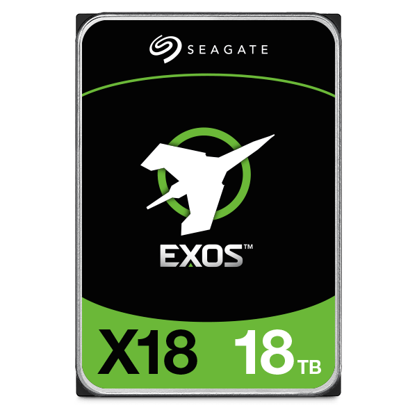 Seagate Exos X18 18TB 512e/4Kn SATA III 6 Gb/s 3.5" Internal Hard Drive, Data Transfer Speeds Up to 270 MB/s, 7200 RPM Speed, 256MB Cache, Fast Format 2,500,000 Hours MTBF | ST18000NM000J