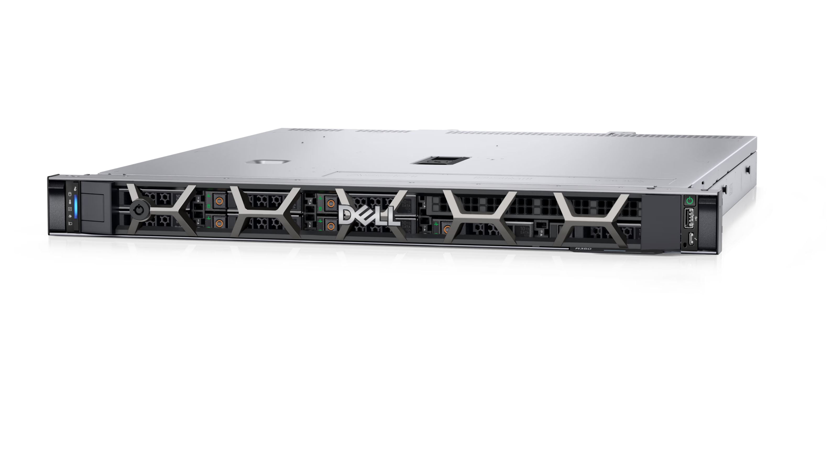 Dell PowerEdge R350 Server  Intel Xeon E-2314 2.8GHz, 8M Cache, 4C/4T, Turbo (65W), 3200 MT/s , 3.5" Chassis with up to 4 Hot Plug Hard Drives , 1*16GB UDIMM, 3200MT/s, ECC , 1*4TB 7.2K RPM NLSAS ISE 12Gbps 512n 3.5in Hard Drive, PERC H355 Adapter , DVD +/-RW, SATA, 600W , On-Board LOM ,