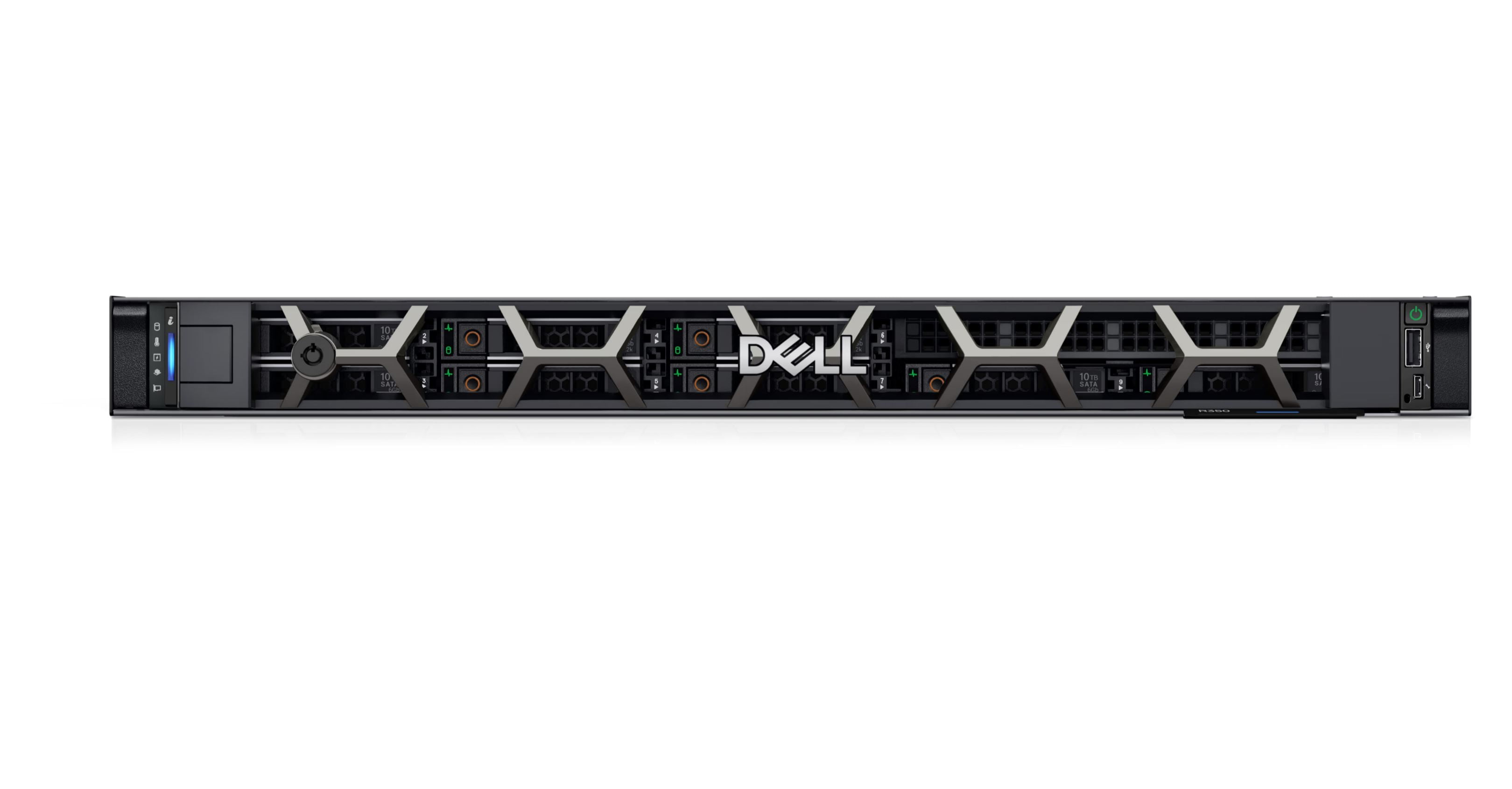 Dell PowerEdge R350 Server  Intel Xeon E-2314 2.8GHz, 8M Cache, 4C/4T, Turbo (65W), 3200 MT/s , 3.5" Chassis with up to 4 Hot Plug Hard Drives , 1*16GB UDIMM, 3200MT/s, ECC , 1*4TB 7.2K RPM NLSAS ISE 12Gbps 512n 3.5in Hard Drive, PERC H355 Adapter , DVD +/-RW, SATA, 600W , On-Board LOM ,