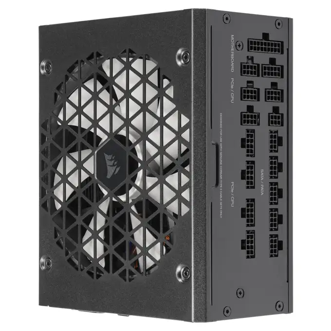 Corsair RM1200x Shift Fully Modular ATX Power Supply 1200W Power 80 Plus Gold Modular Side Interface ATX 3.0 & PCIe 5.0 Compliant Zero RPM Fan Mode | CP-9020254-UK