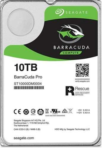 Seagate BarraCuda Pro ST10000DM0004 10TB 7200 RPM 256MB Cache SATA 6.0Gb/s 3.5" Internal Hard Drive | ST10000DM0004