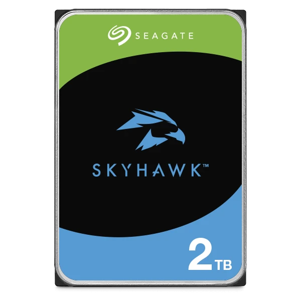 Seagate 2TB SkyHawk Surveillance SATA III 3.5" Internal Hard Drive, 256MB Cache, Up to 180 MB/s Sustained Transfer Rates, 1 Million Hours MTBF, Supports up to 64 HD Cameras | ST2000VX015