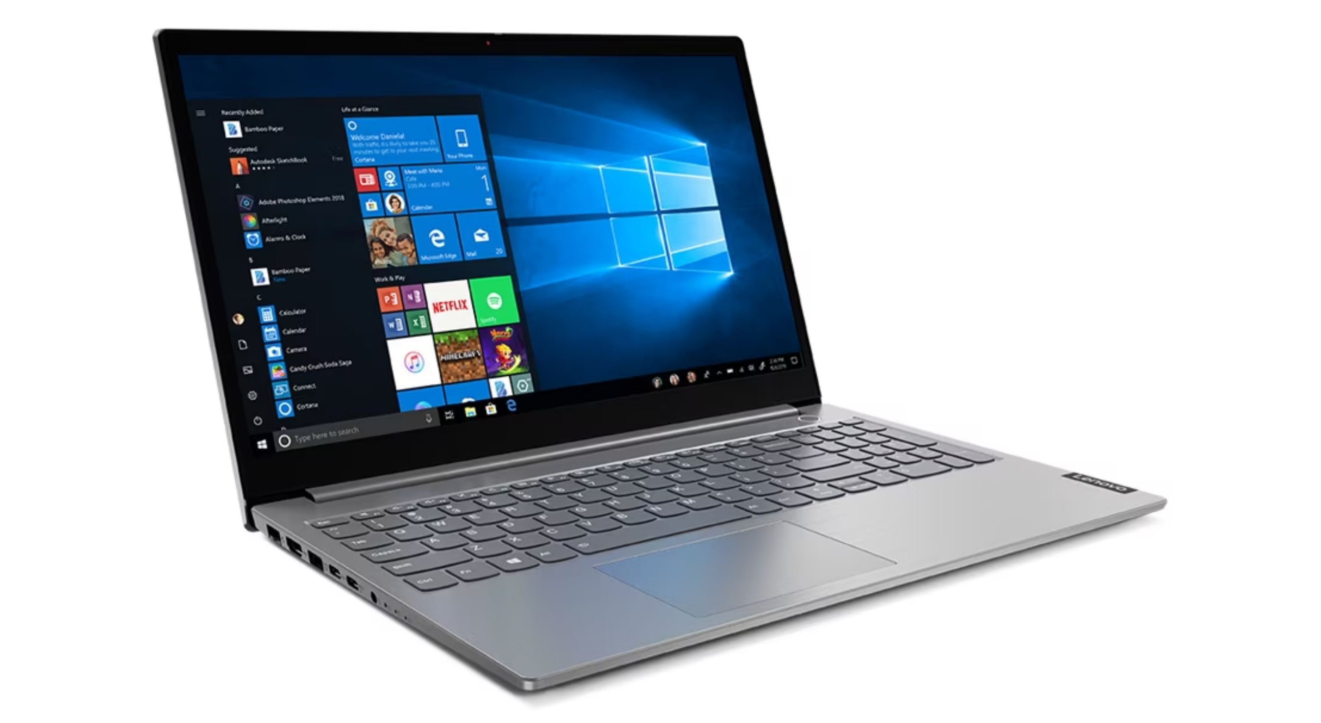 Renewed Lenovo Thinkbook 15 Laptop, Intel Core i 10th Gen Processor, 8GB DDR4 RAM, 256GB SSD, 15'' Display ,Win10 En Keyboard