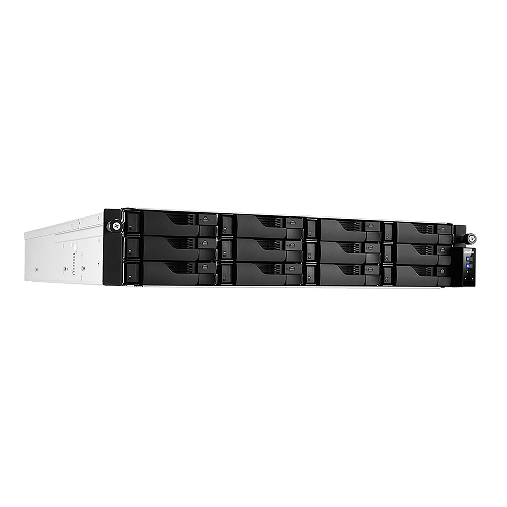 Asustor AS6512RD 12 Bay, Intel Atom C3538 2.1GHz Quad-Core, 8 GB DDR4-2133, Rack Model NAS Enclosure