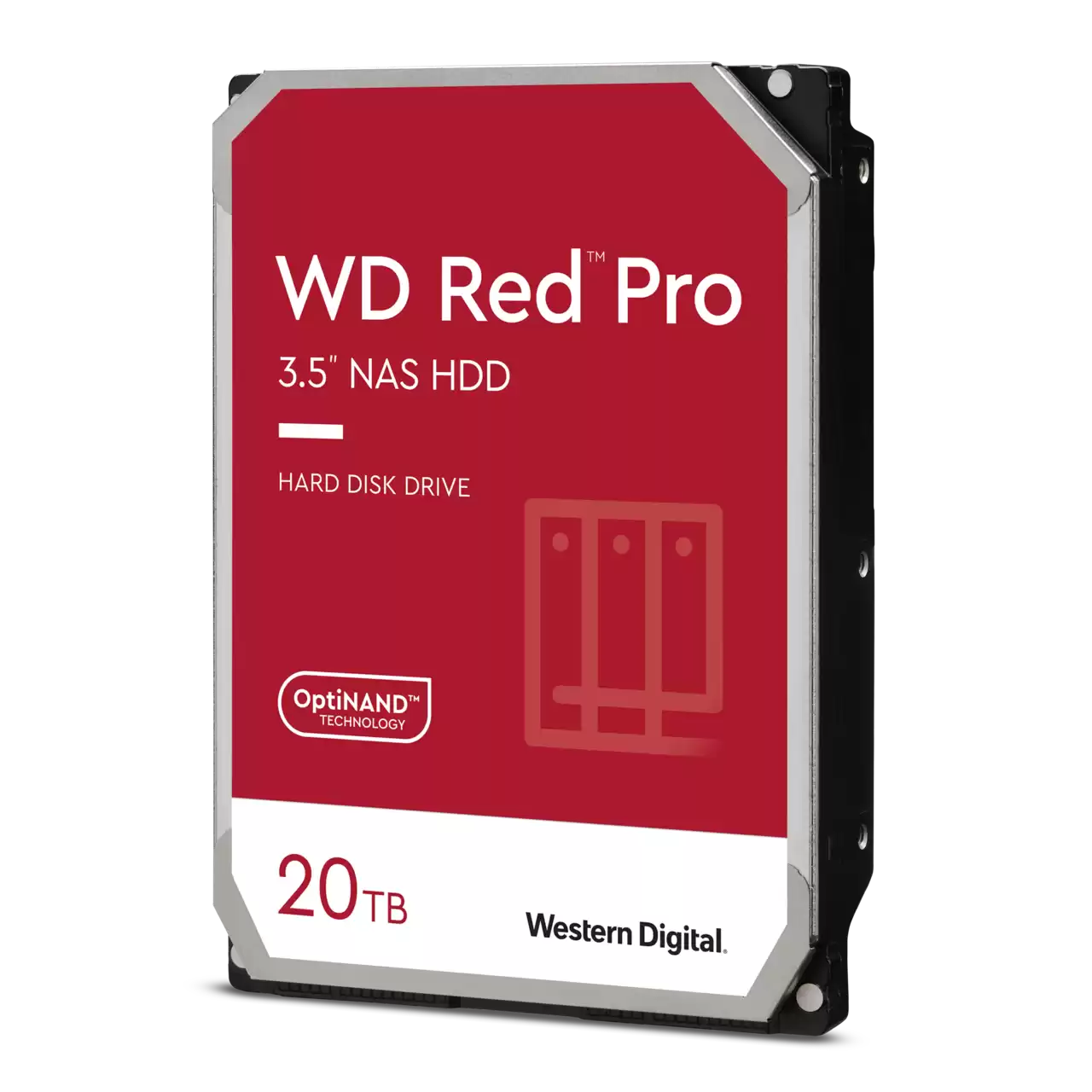 WD Red Pro 20TB SATA III 3.5" Internal NAS HDD, 7200 rpm Speed, 512MB Cache, Up to 268 MB/s Sustained Transfer Rate1 Million Hours MTBF, NASware 3.0 Technology | WD201KFGX